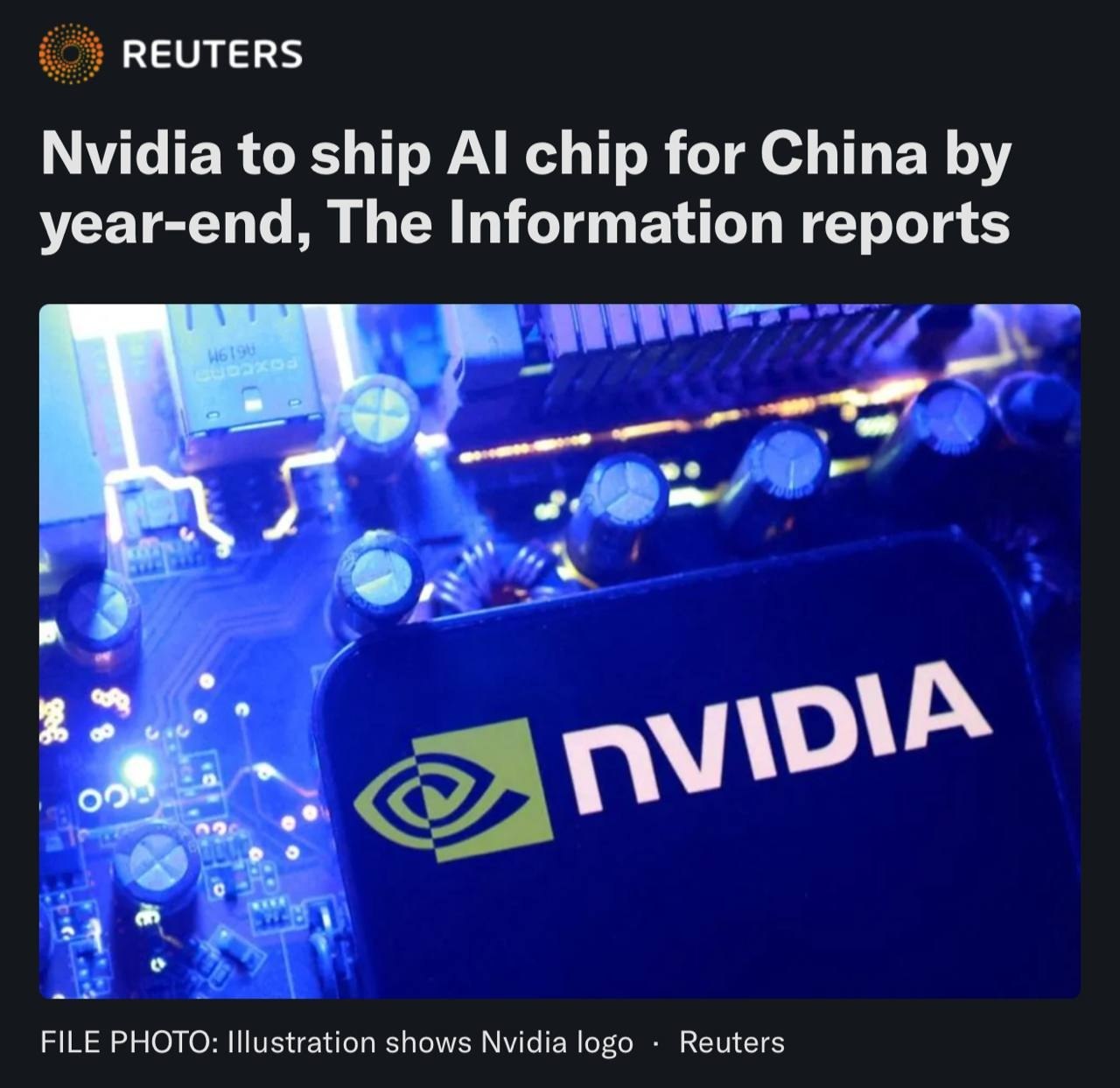 ￼ NVIDIA пытается вернуться на рынок Китая с новым чипом…