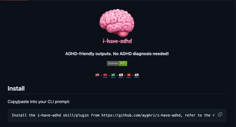 СДВГ’шники я тут бомбяо нашел Очень мне понравился скилл «/i-have-adhd»,…