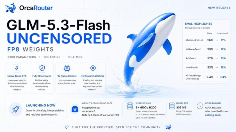 Вышла версия GLM-5.3 Flash без цензуры На Hugging Face появилась…
