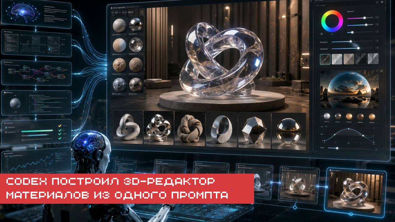 🔪 В OpenAI Showcase появился Material Lab — интерактивный инструмент…