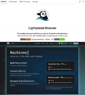 Вышел лёгкий браузер для ИИ-агентов — Lightpanda Инструмент создан специально…