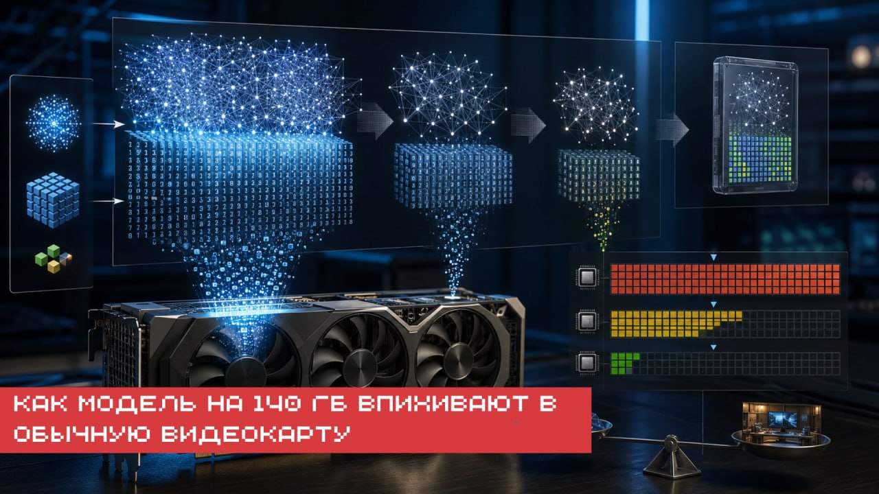 ☀️ Видео KodeCloud разбирает квантизацию — почему модель на 70…