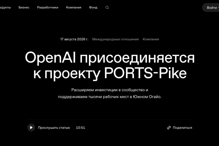 OpenAI присоединяется к проекту PORTS-Pike | OpenAI