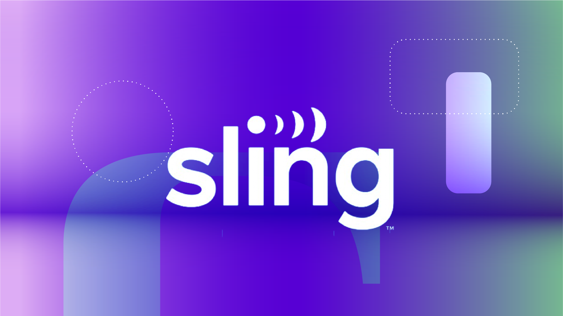 Логотип Sling TV на фоне CNET