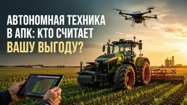 Беспилотная техника в АПК: когда автономность начнут считать в рублях