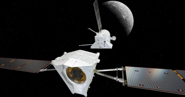 «БепиКоломбо» завершила перелет к Меркурию. Научные зонды отделились от перелетного модуля