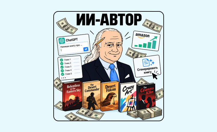 70-летний пенсионер выпустил 445 книг с помощью ChatGPT. Но тут интересно не это