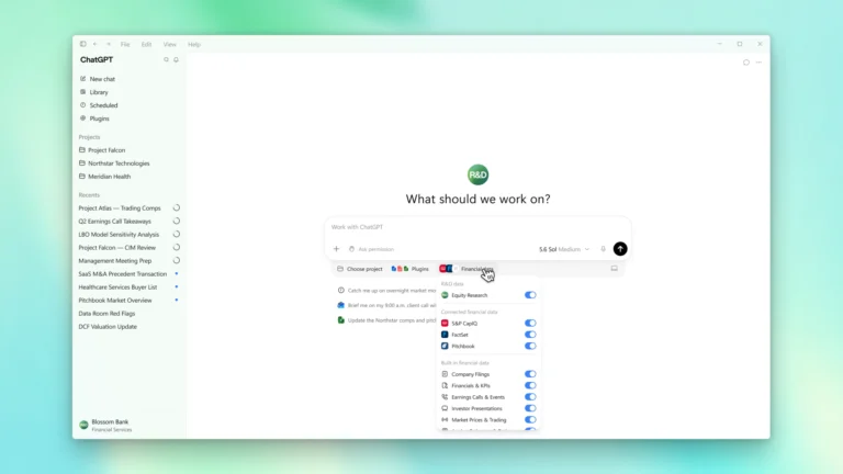 Представляем ChatGPT для финансовых услуг | OpenAI
