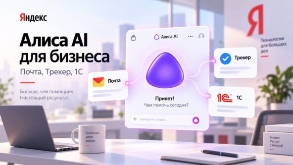 Алиса AI для бизнеса: что умеет новый агент Яндекса и как подключить его к Почте, Трекеру и 1С