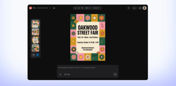 Google начала открывать доступ к инструменту Pics подписчикам Google AI Pro и Ultra — это редактор и генератор картинок в стиле Canva на базе Nano Banana
