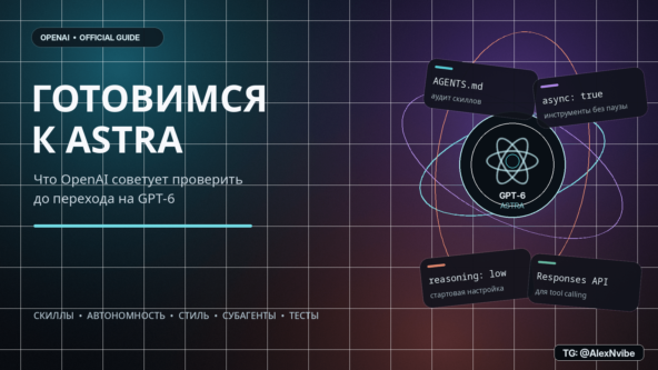 Готовимся к Astra: OpenAI советует проверить старые скиллы, урезать лишние тесты и отдельно прописать стиль