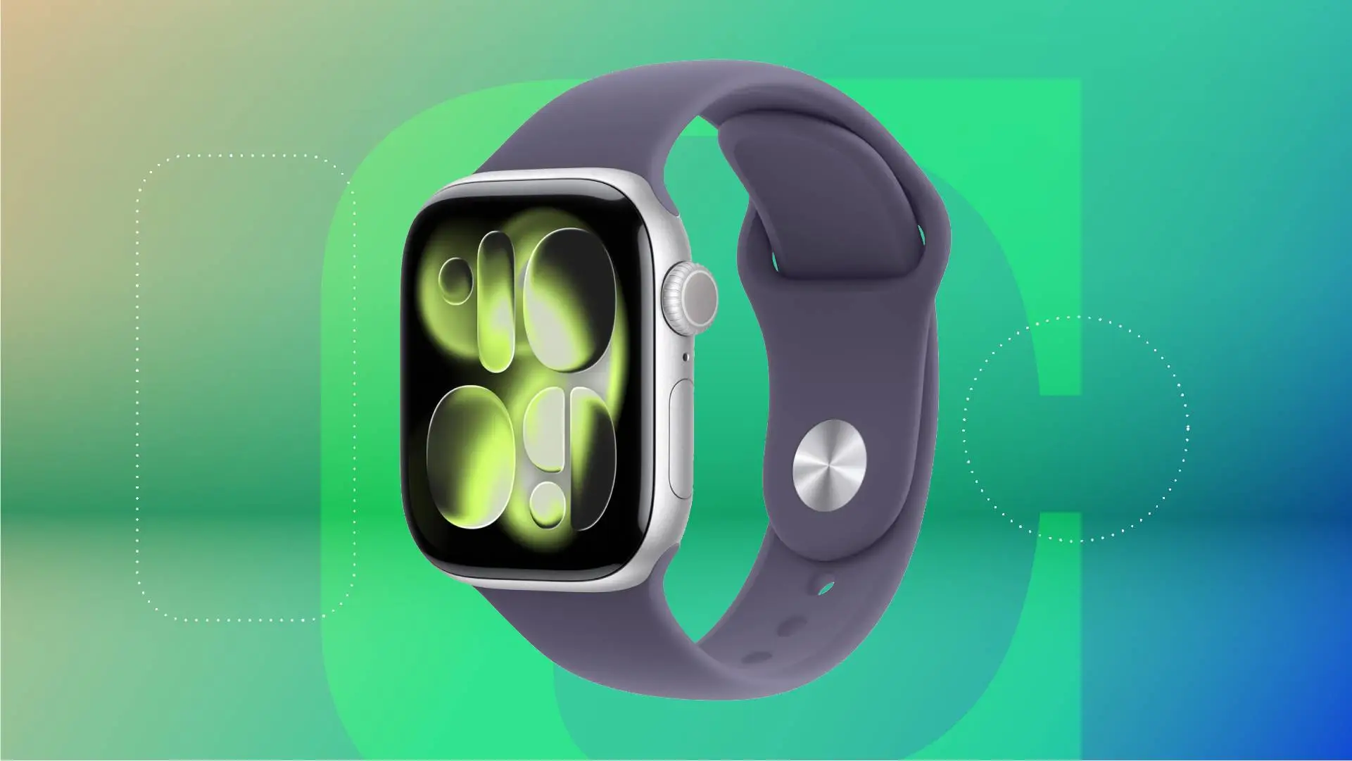 Apple Watch сейчас не продаются со скидкой, но вы все еще можете получить скидку до 305 долларов. 3 Смарт-часы Apple на фоне зеленого градиента CNET.