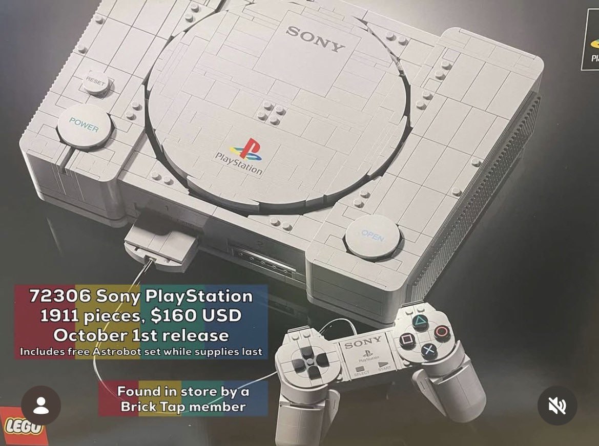 LEGO выпустит набор с первой PlayStation — финальный дизайн уже…