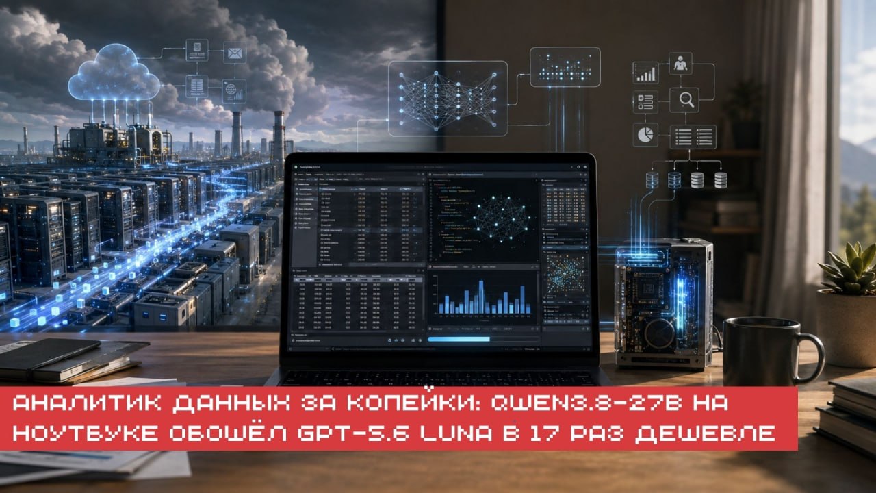 👍 MotherDuck прогнала агентный SQL-бенчмарк DABstep через разные модели и…