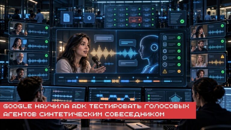 🔥 Google добавила в Agent Development Kit нативную live-оценку голосовых…