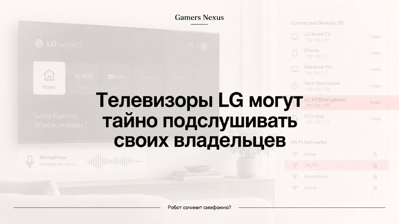 Телевизоры LG могут следить за тем, что происходит у вас…