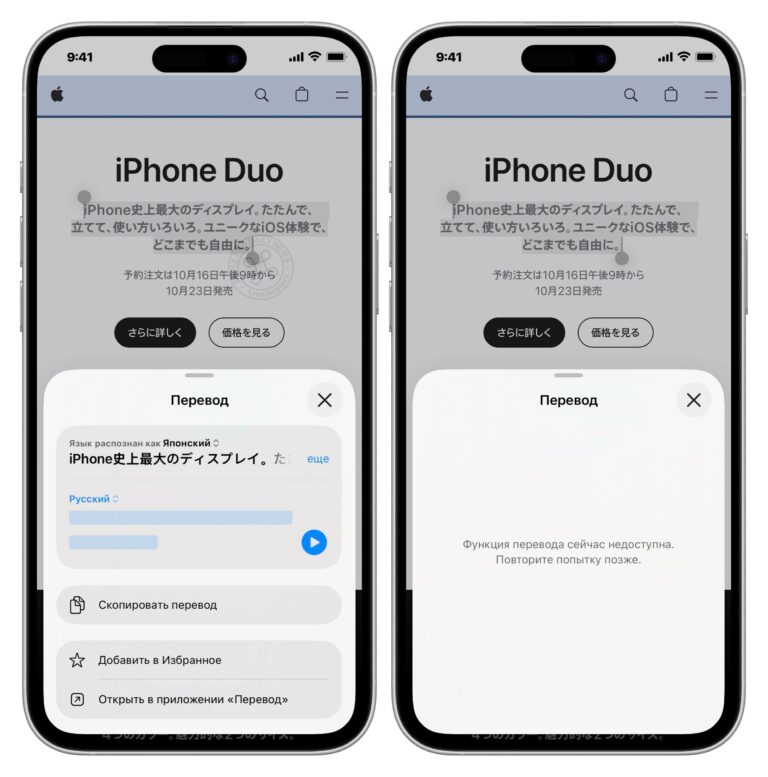 🈶 Похоже, в России заблокировали онлайн-переводчик от Apple Последние дни…