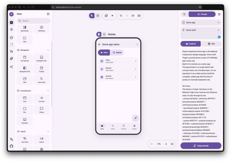 M3E Canvas собирает приложения как конструктор — а потом отдаёт…