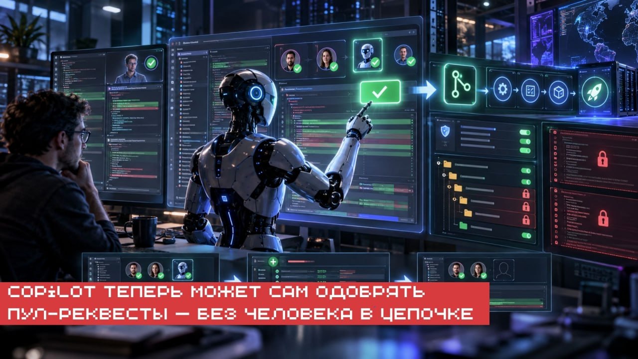 GitHub добавил Copilot код-ревью возможность не просто комментировать пул-реквест,…
