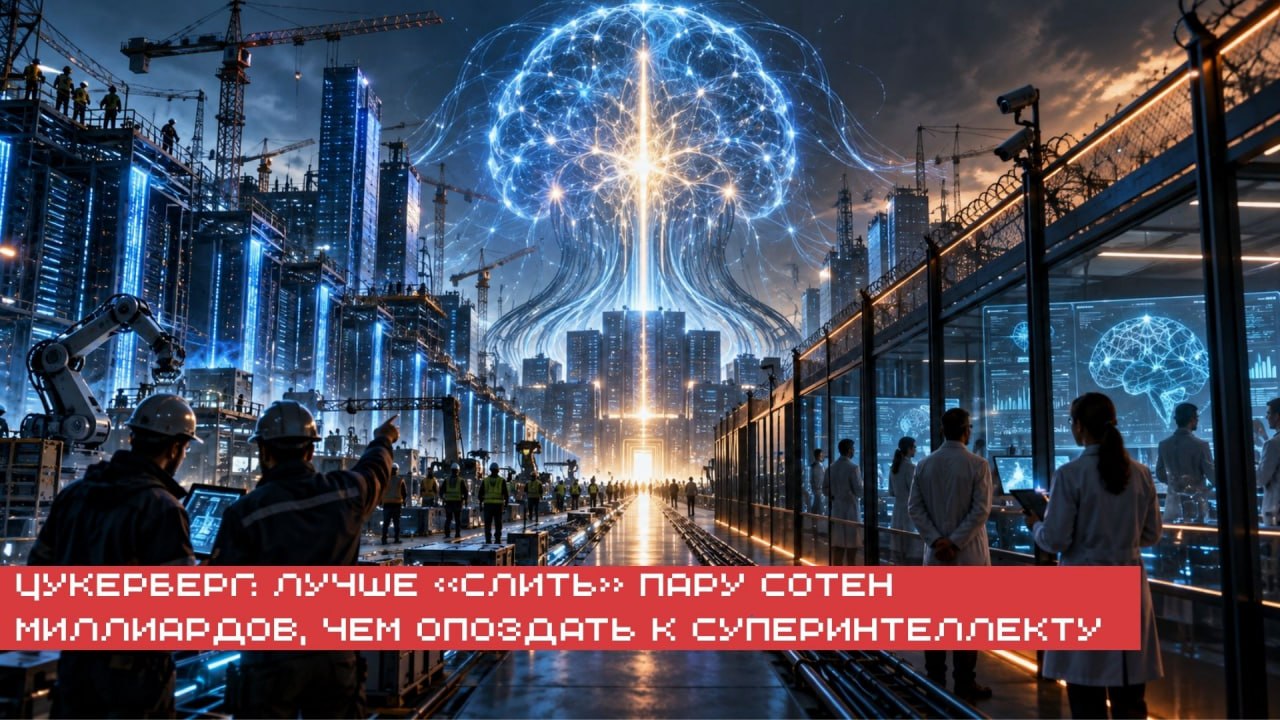 📁 Цукерберг занимает противоположную сторону в споре о замедлении ИИ…