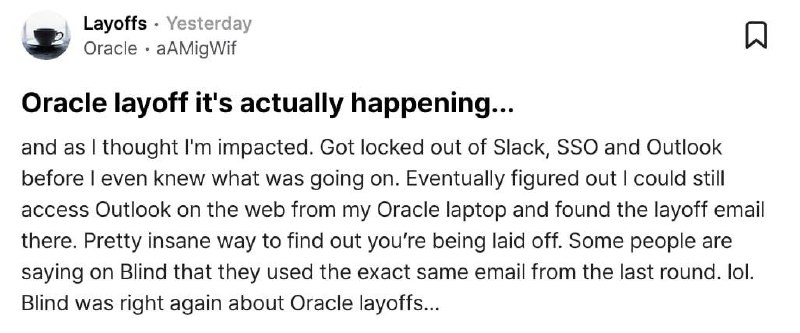Oracle провели массовые увольнения одним днём — на фоне рекордных…