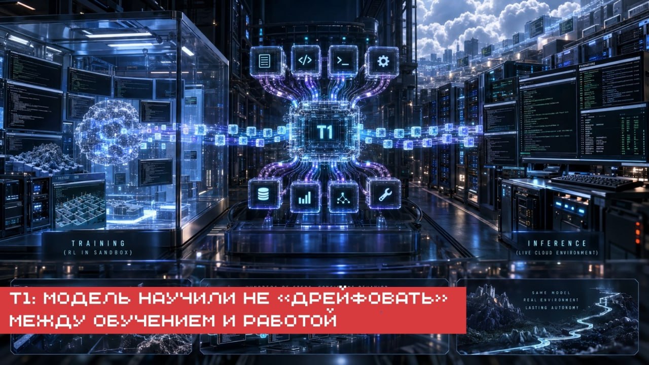 T1 — модель Mixture-of-Experts на 122B параметров, обученная через…