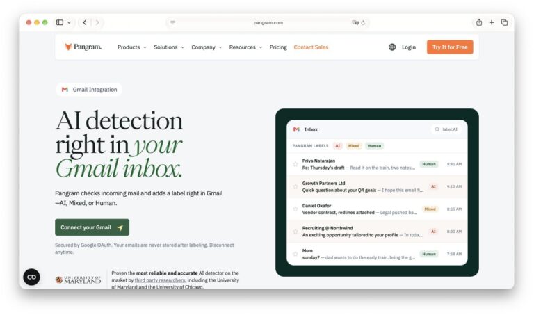 Pangram научился искать ИИ-слоп прямо в почте ИИ-детектор Pangram теперь…