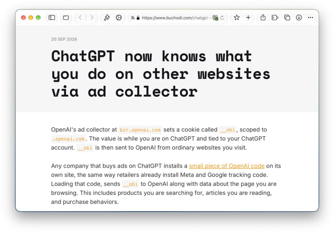 ChatGPT следит за бесплатными юзерами — OpenAI трекают их клики,…