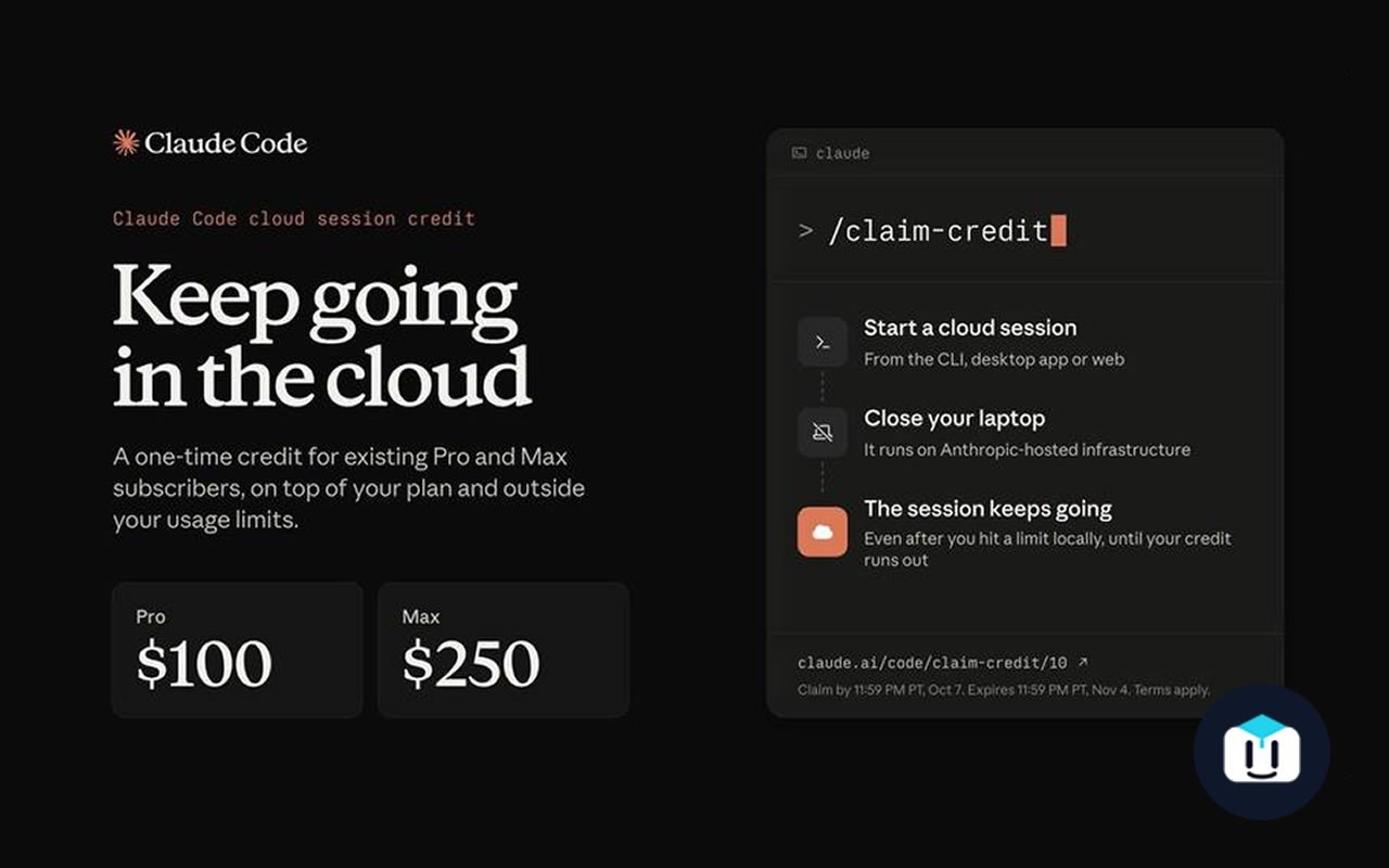 Anthropic раздаёт бесплатные кредиты для облачных сессий Claude Code Подписчики…
