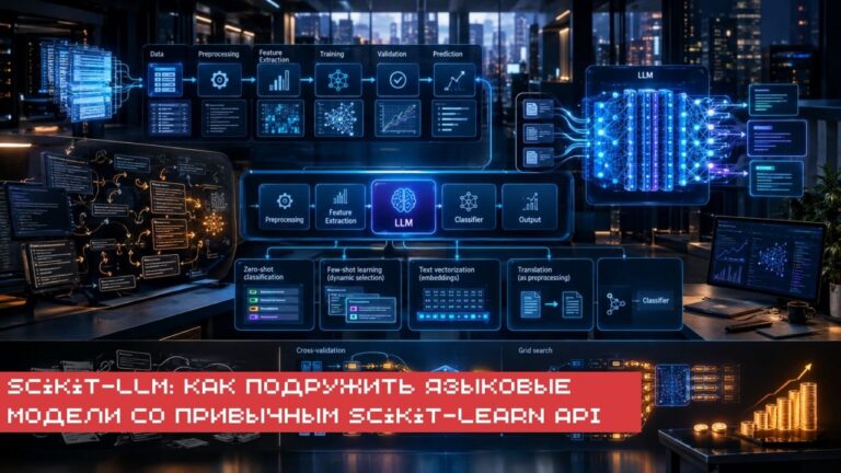 KDnuggets выпустили шпаргалку по Scikit-LLM — библиотеке, которая оборачивает…