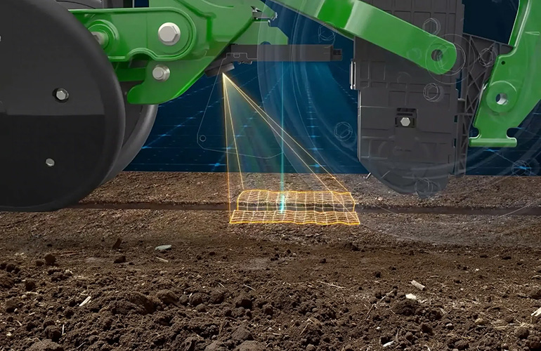 Иллюстрация системы визуализации борозды. Компания Deere добавила новые функции в свою платформу JD.