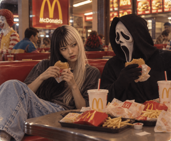 Перекус с Гоустфейсом в McDonald’s.