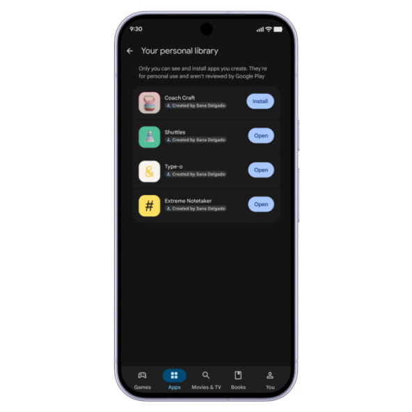 Google разрешила устанавливать на Android приложения, созданные с помощью AI Studio, без публикации в Google Play