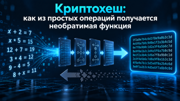 Криптохеш: почему нельзя обратить функцию, если все операции обратимы