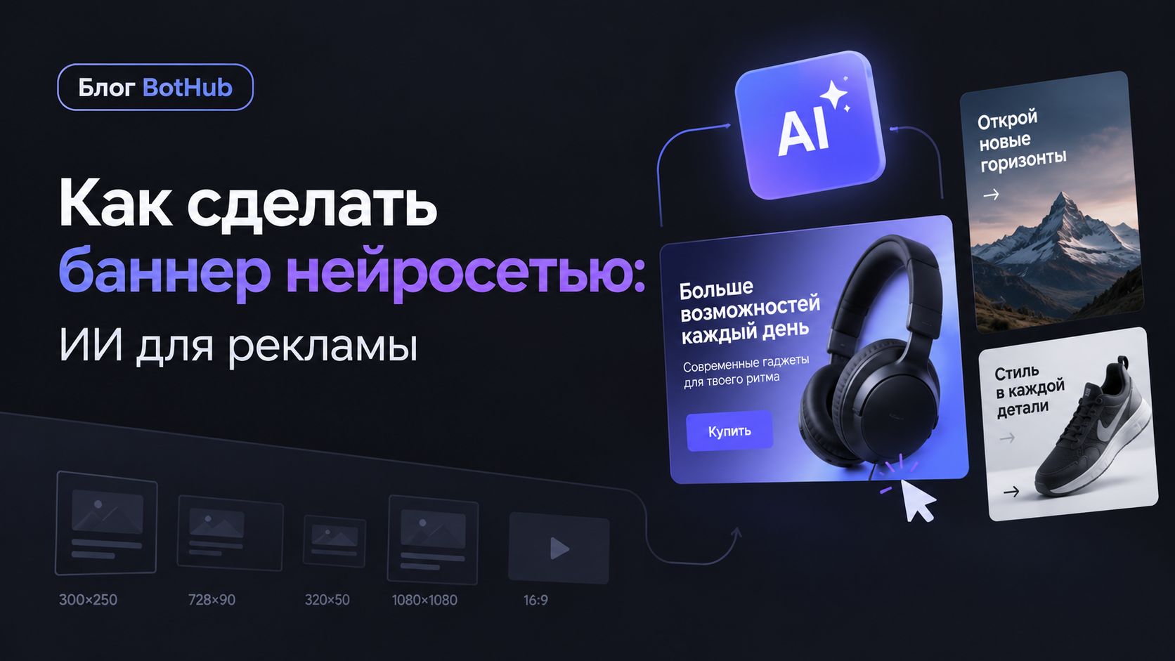 Как сделать баннер нейросетью: ИИ для рекламы