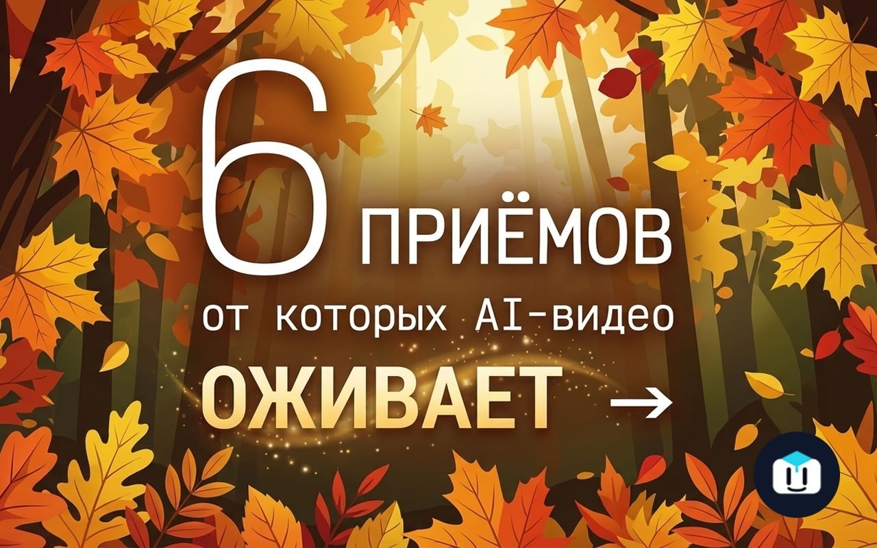 6 приёмов, от которых AI-видео оживает Генератор видео может выдать…