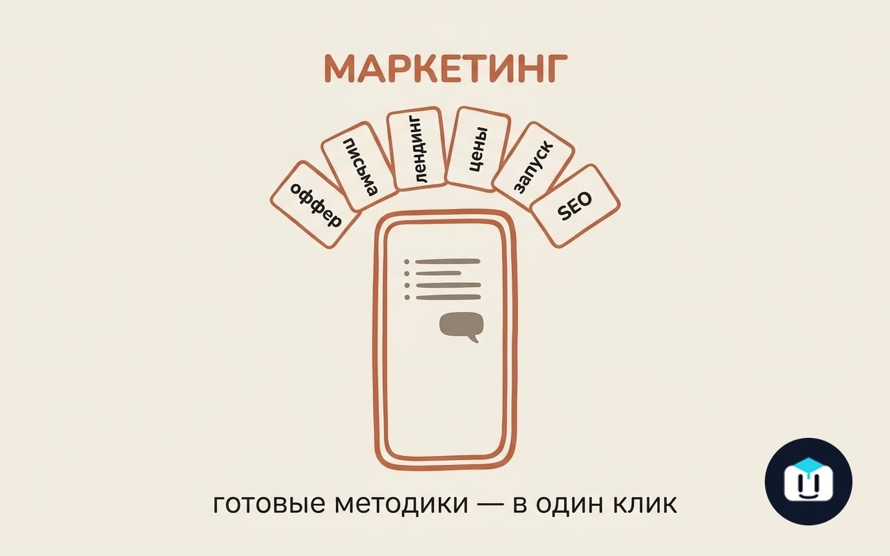 Маркетолог в кармане: бесплатный набор готовых методик для нейросети Оффер,…
