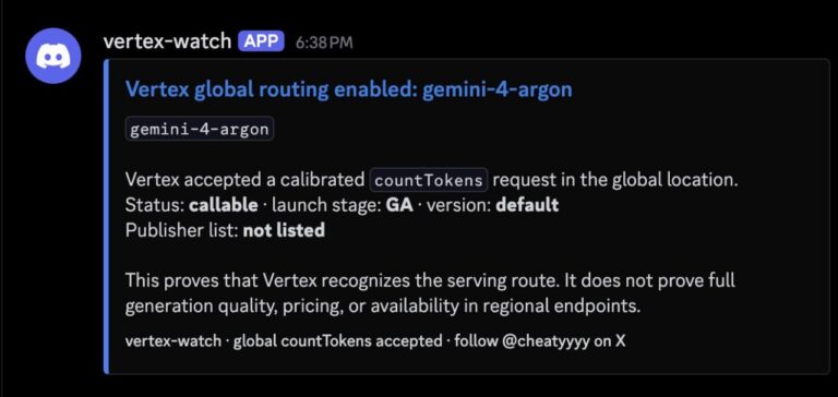 Неужели, Argon aka Gemini 4 начали выкатывать по api и…