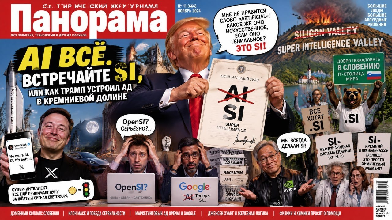 AI всё. встречайте SI, или как Трамп устроил ад в…